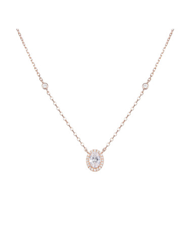 Collier diamant oval serti de diamants