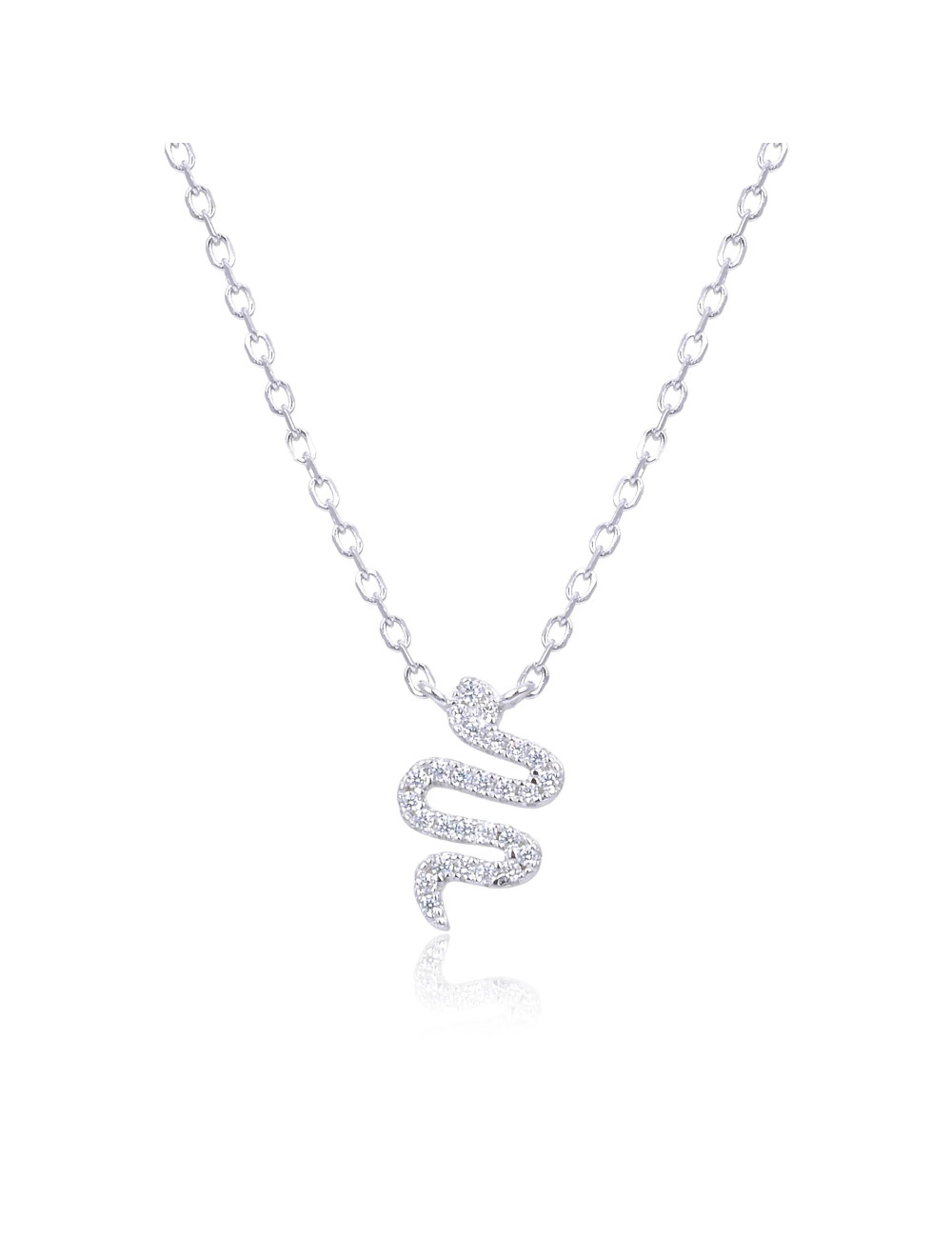 Collier serpent serti de diamants