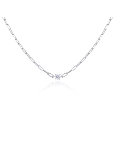 Collier Court Maillons Moyen Diamants