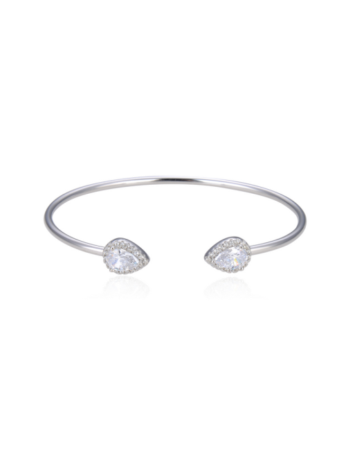 Bracelet jonc  diamants poires