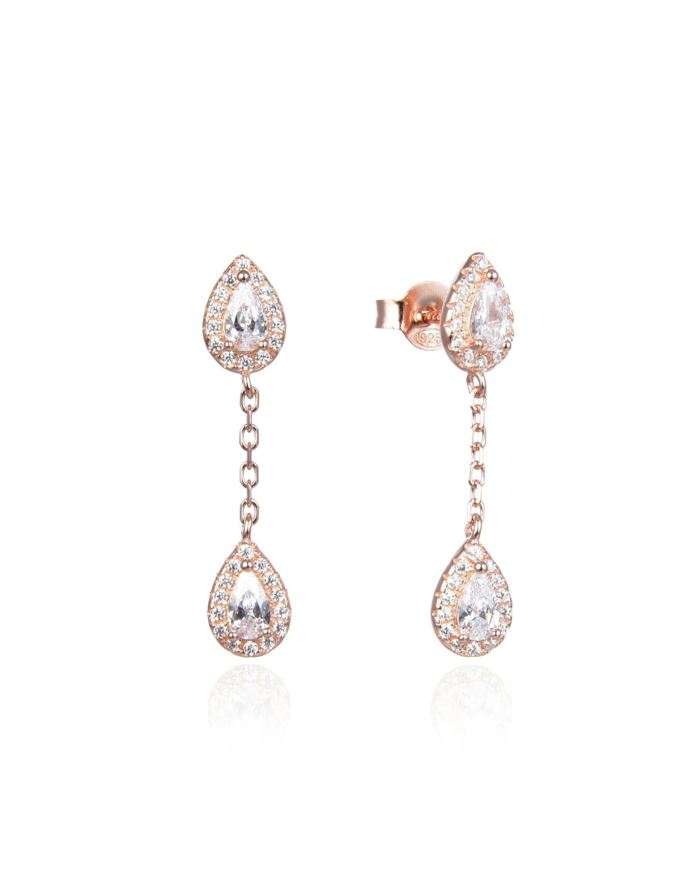 Shop The Look:  Mixer Earcuffs  et boucles Poire pendantes Or Rose