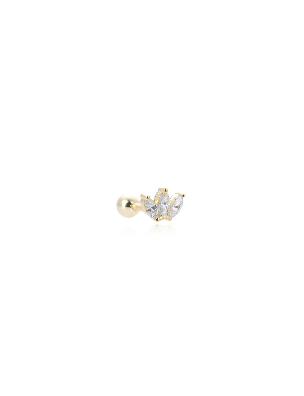 Piercing Trois marquises avec  sertie de diamants sur Griffe et sertie