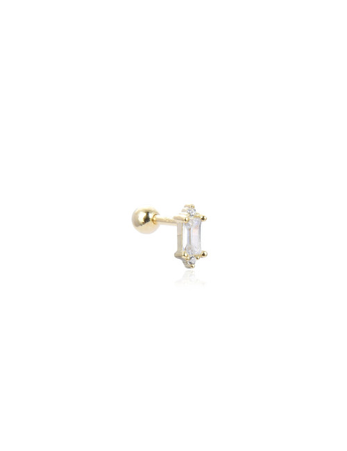 Piercing diamant baguette sertie diamants sur Griffe