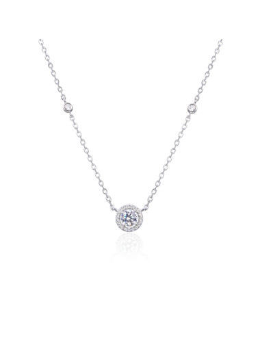 Collier diamant Rond serti de diamants