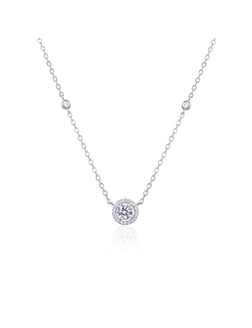 Collier diamant Rond serti de diamants