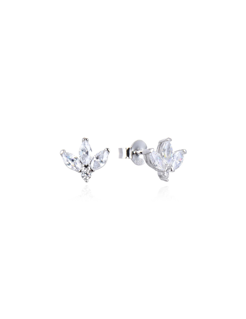 Puce trois marquises Argent Massif 925, Or fin 18 K